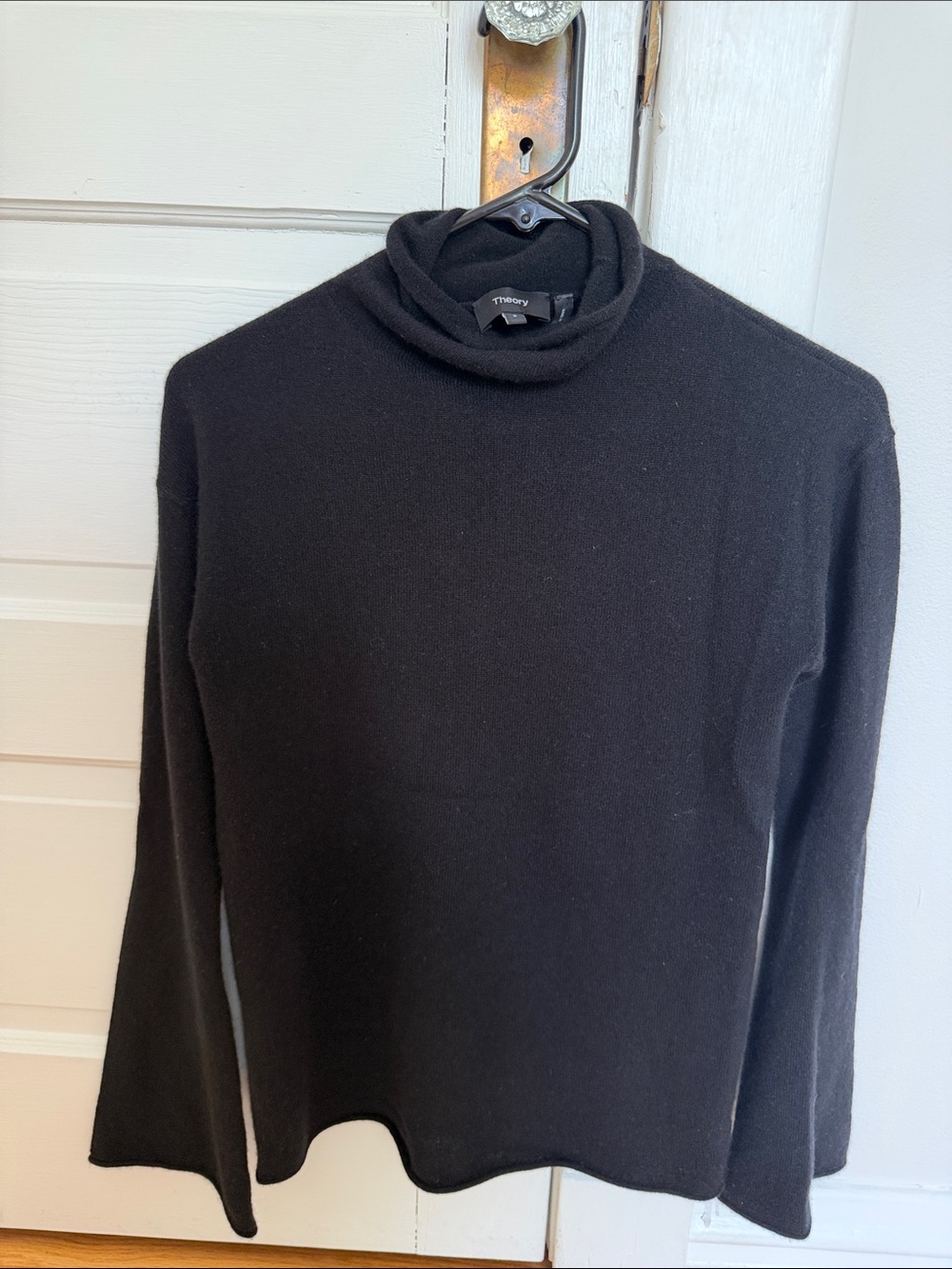 Theory Black Turtleneck Sweater
